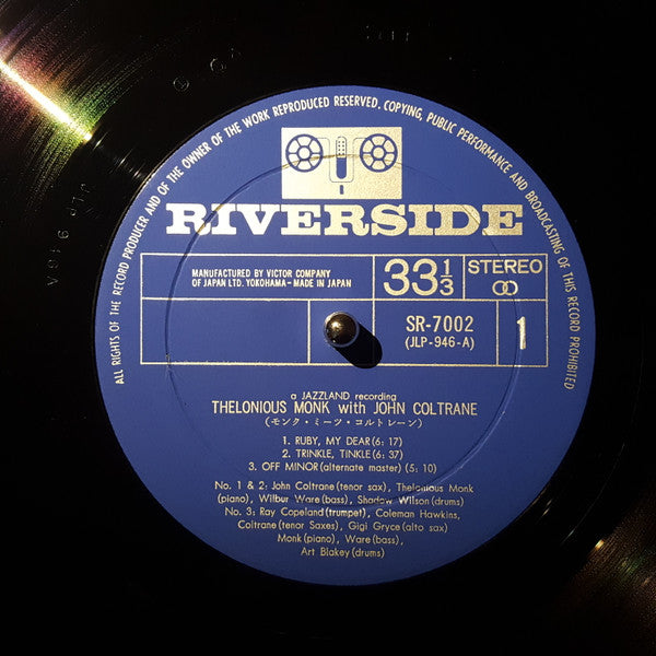 Thelonious Monk - Thelonious Monk With John Coltrane(LP, Album)