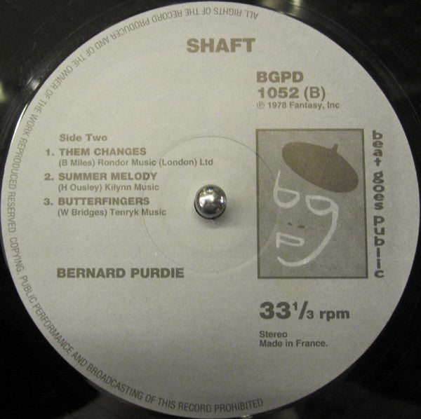 Bernard Purdie - Shaft (LP, Album, RE, Gra)