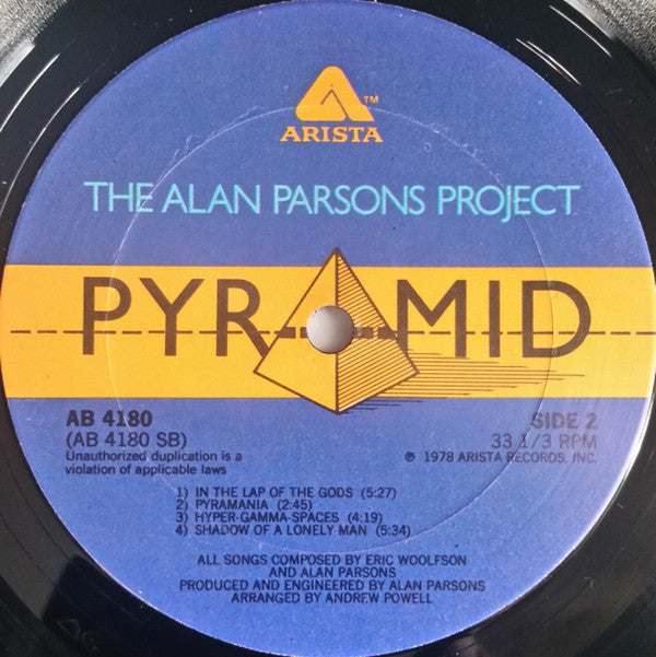 The Alan Parsons Project - Pyramid (LP, Album, SXT)