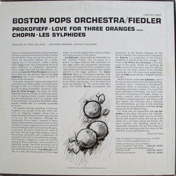 The Boston Pops Orchestra - Love For Three Oranges / Les Sylphides(...