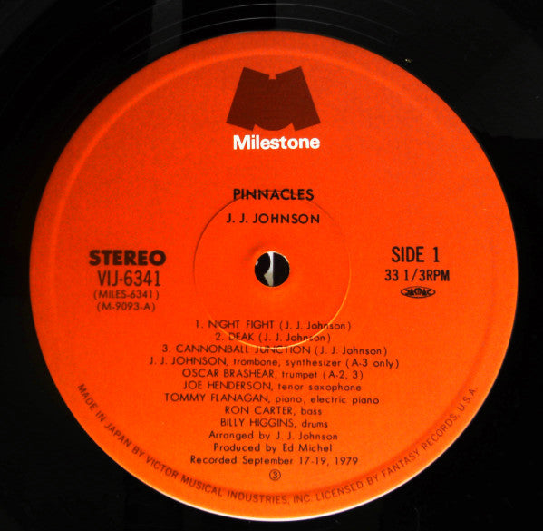 J.J. Johnson - Pinnacles (LP, Album)
