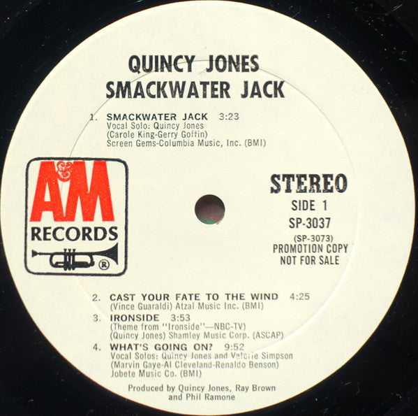 Quincy Jones - Smackwater Jack (LP, Album, Promo, Mon)