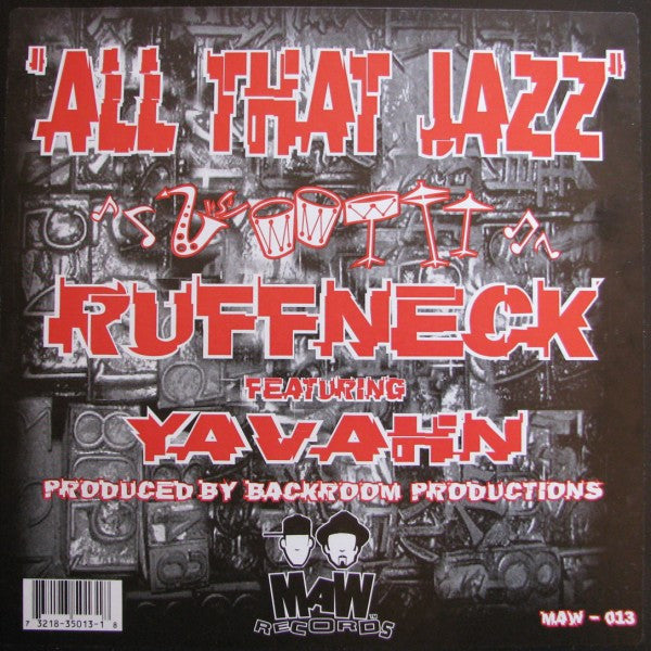 Ruffneck Featuring Yavahn - All That Jazz (12"")