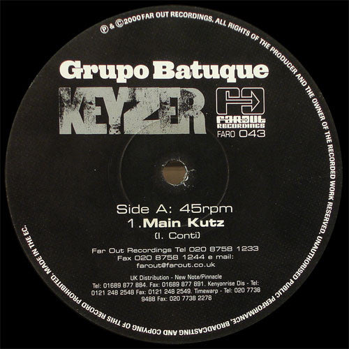 Grupo Batuque - Keyzer (Kenny Dope Remixes) (12"")