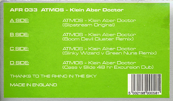 Atmos - Klein Aber Doctor (2x12"")