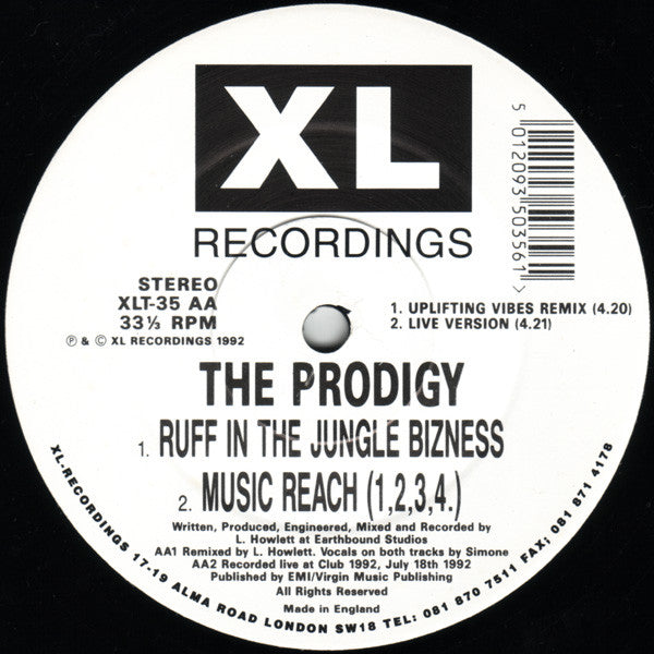 The Prodigy - Out Of Space (12"", Single)